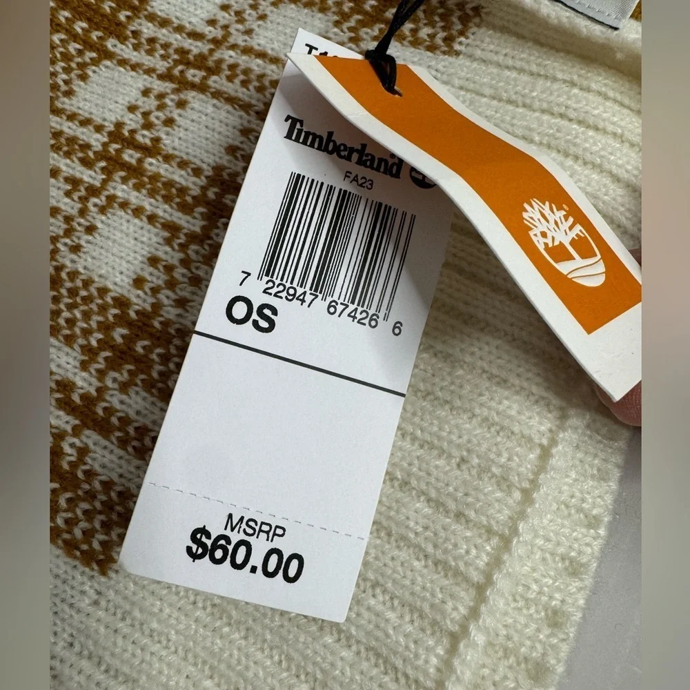 Timberland NWT Buffalo Plaid Scarf Unisex